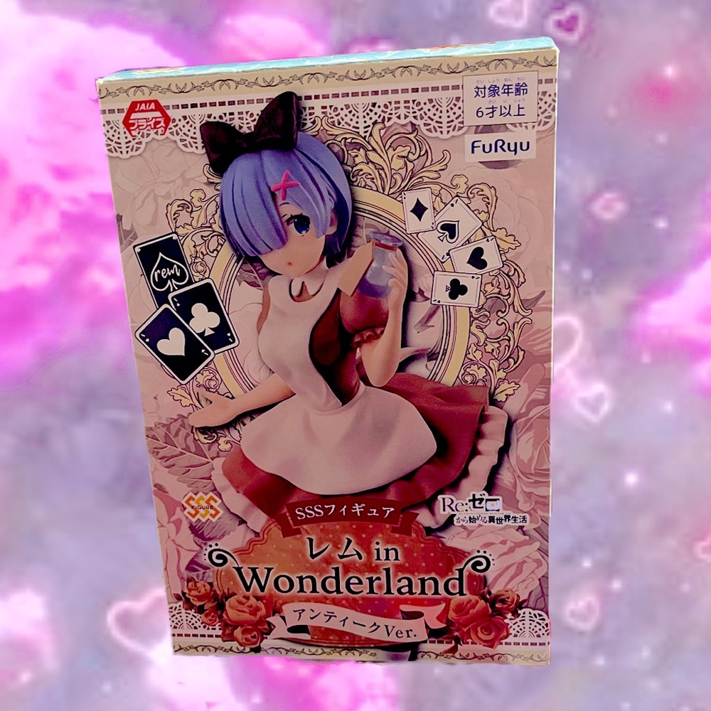 Re:zero Rem, Alice and wonderland figure ϵ( 'Θ' )϶